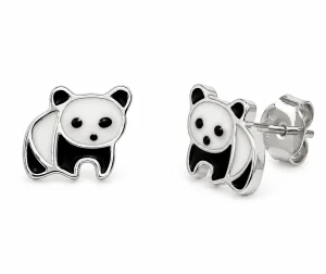 Srebrne Kolczyki PANDA 207011SR