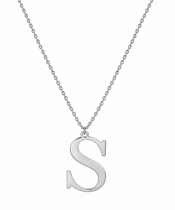 Srebrny Naszyjnik 07570287/19 Litera S