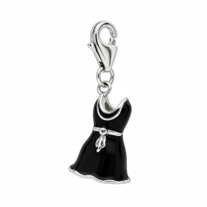 Srebrny Big Charms AVHU368 Czarna Sukienka