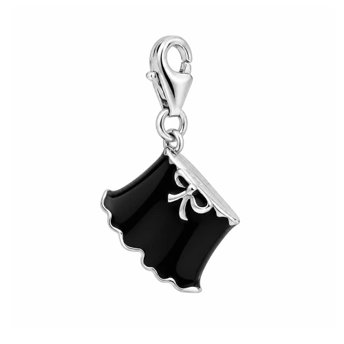 Srebrny Big Charms CZA-AVHU371 Czarne Szorty