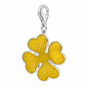 Srebrny Big Charms AVCL039 Koniczynka