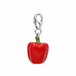 Srebrny Big Charms AVTI002 Czerwona Papryka
