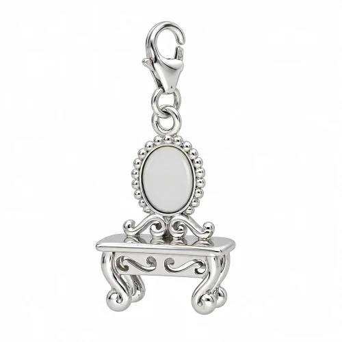 Srebrny Big Charms AVTI008 Toaletka Retro