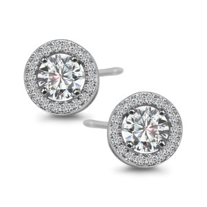 Srebrne Kolczyki Verona IKCW079 Cyrkonie