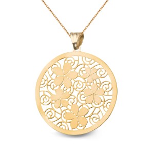 Złota Zawieszka Verona LA12866  Kwiaty
