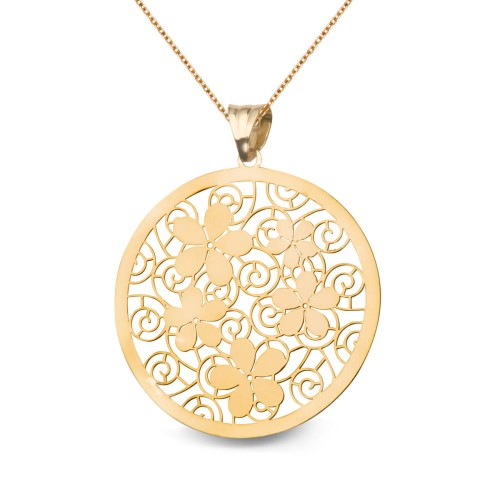 Złota Zawieszka Verona LA12866  Kwiaty