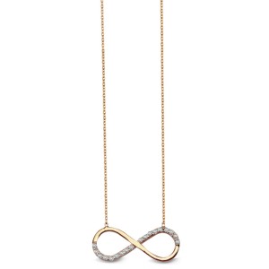 Złoty Naszyjnik Verona CB10154 Nieskończoność
