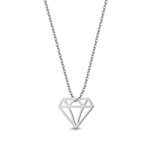 Srebrny Naszyjnik Verona INR0374 Diament